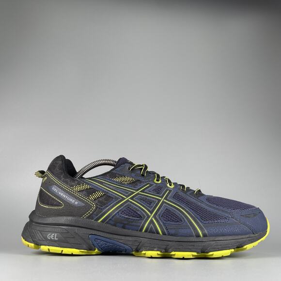 Asics Gel Venture 6 Men\'s 10.5 4E Navy Green Trail Running Shoe Athletic Sneaker main image 6